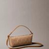 Allover Emblem Logo Canvas Shoulder Bag