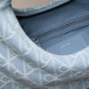 Allover Emblem Logo Denim Hobo Bag