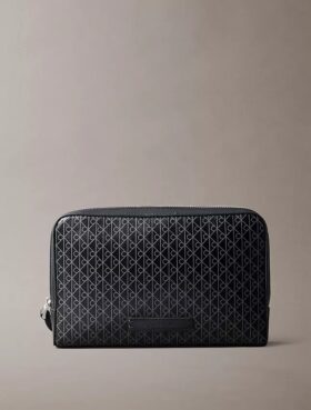 Allover Emblem Logo Pouch