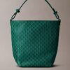 Allover Emblem Logo Small Bucket Bag with Pouch