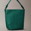 Allover Emblem Logo Small Bucket Bag with Pouch