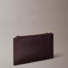 Allover Emblem Logo Top Zip Card Case