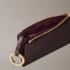 Allover Emblem Logo Top Zip Card Case