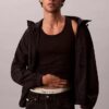 Allover Emblem Logo Windbreaker Jacket
