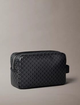 Allover Emblem Logo Zip Dopp Kit