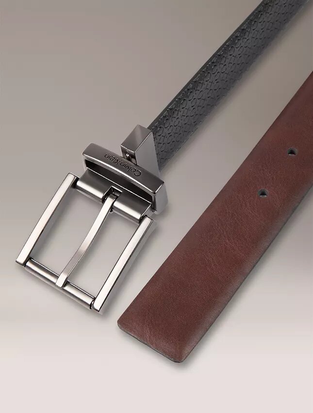 Allover Monogram Logo Reversible Belt Allover Monogram Logo Reversible Belt