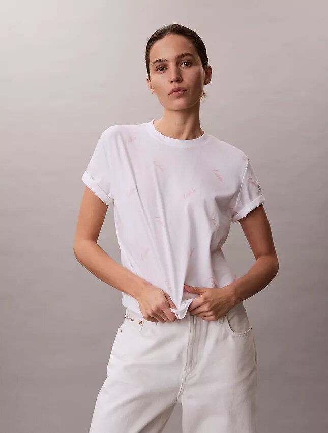 Allover Script Logo Classic T-Shirt Allover Script Logo Classic T-Shirt