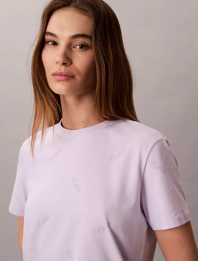 Allover Script Logo Classic T-Shirt Allover Script Logo Classic T-Shirt