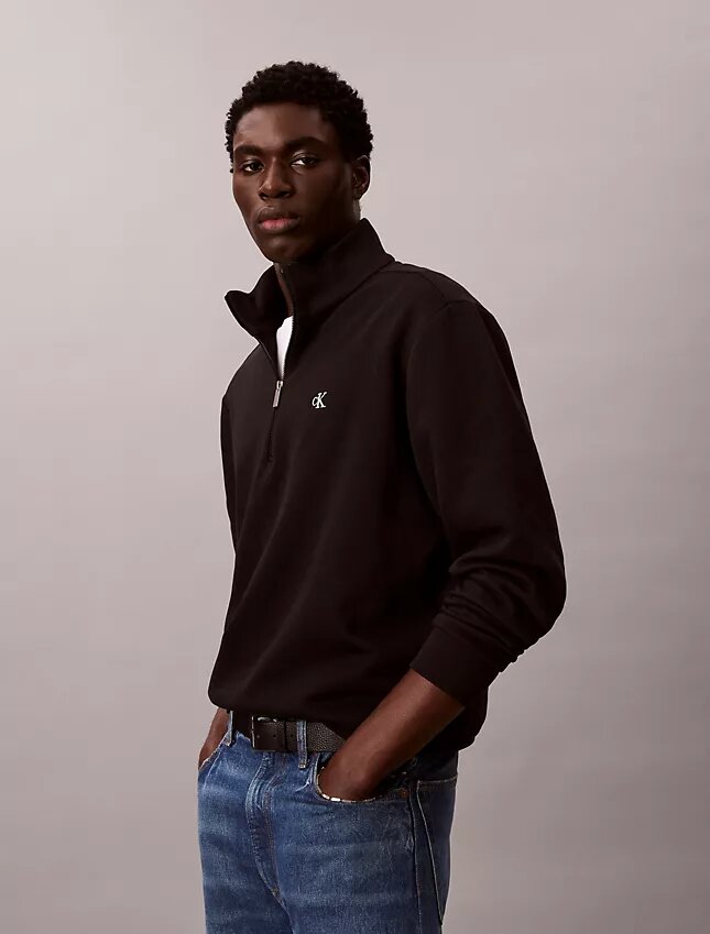 Archive Logo Fleece Quarter Zip Sweatshirt Archive Logo Fleece Quarter Zip Sweatshirt