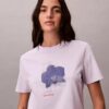 Blur Floral Graphic Classic T-Shirt