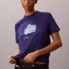 Blur Floral Graphic Classic T-Shirt