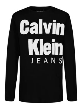 Boys Bold Ckj Logo Long Sleeve Tee