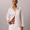Broderie Anglaise Button-Down Shirt