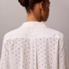 Broderie Anglaise Button-Down Shirt