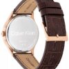 Brushed Dial Leather Strap Watch Brushed Dial Leather Strap Watch