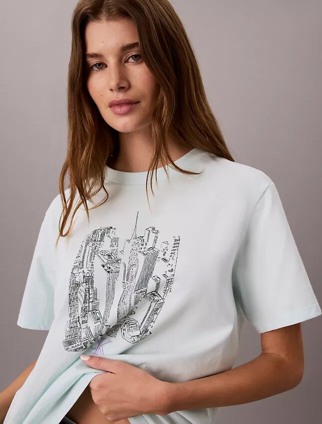 Cityscape Graphic Crewneck Tee Cityscape Graphic Crewneck Tee