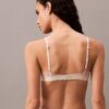 Ck Black Floral Lace Unlined Balconette