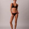 Ck Black Geo Lace Lightly Lined Plunge Bra