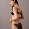Ck Black Geo Lace Unlined Plunge Bra