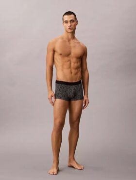Ck Black Print Low Rise Trunk