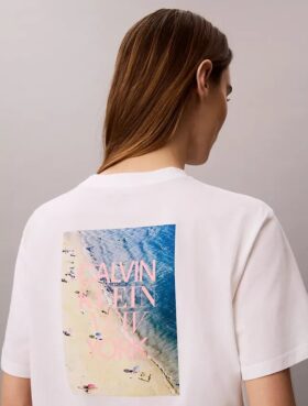 Ck Ny Photo Graphic Boxy Tee