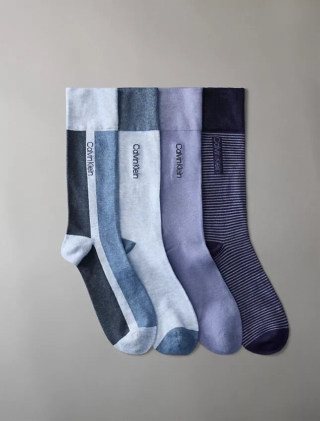 Colorblock Crew 4-Pack Dress Socks Colorblock Crew 4-Pack Dress Socks
