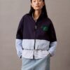 Colorblock Nylon Zip Jacket