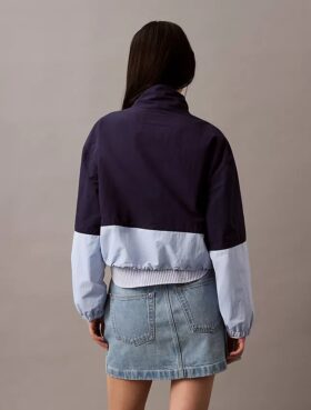 Colorblock Nylon Zip Jacket