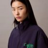 Colorblock Nylon Zip Jacket