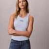 Contour Rib Logo Graphic Tank Top