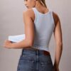 Contour Rib Logo Graphic Tank Top