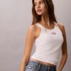 Contour Rib Logo Graphic Tank Top