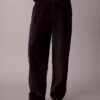 Corduroy Pleated Wide Leg Pants