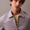 Cotton Blend Classic Zip Shirt Jacket Cotton Blend Classic Zip Shirt Jacket