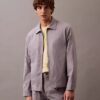 Cotton Blend Classic Zip Shirt Jacket Cotton Blend Classic Zip Shirt Jacket