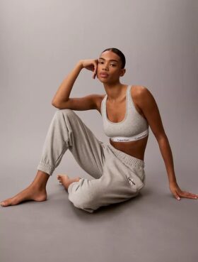 Cotton Blend Terry Joggers