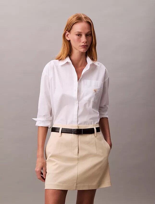 Cotton Chino Mini Skirt Cotton Chino Mini Skirt