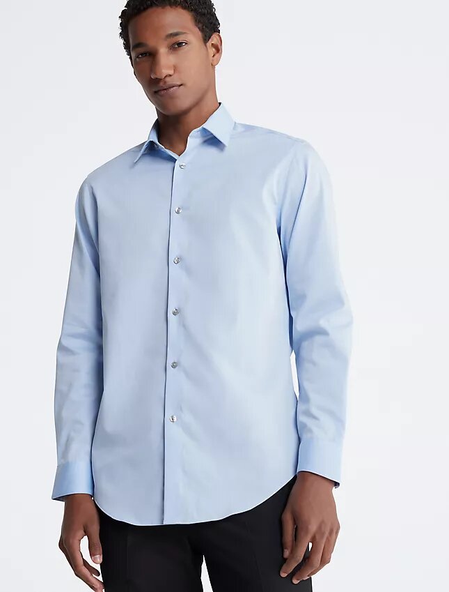 Cotton Herringbone Slim Fit Dress Shirt Cotton Herringbone Slim Fit Dress Shirt