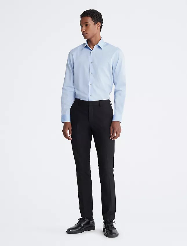 Cotton Herringbone Slim Fit Dress Shirt Cotton Herringbone Slim Fit Dress Shirt