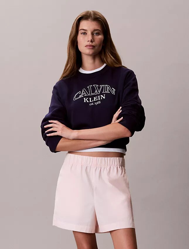 Cotton Poplin Pull-On Shorts Cotton Poplin Pull-On Shorts