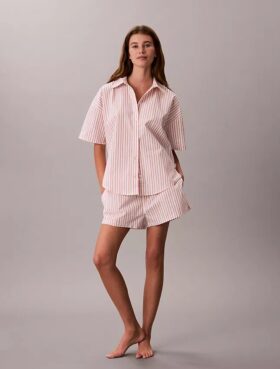 Cotton Poplin Sleep Shorts