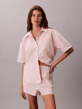 Cotton Poplin Sleep Shorts