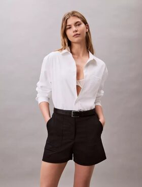 Cotton Sateen Short