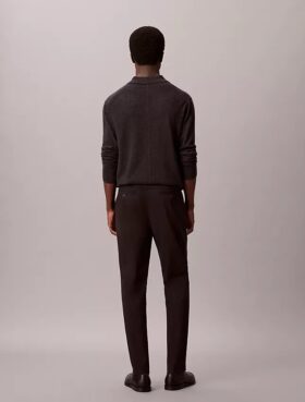 Cotton Sateen Slim Tapered Chino Pants