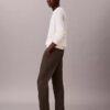 Cotton Sateen Slim Tapered Chino Pants