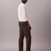 Cotton Sateen Slim Tapered Chino Pants