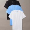 Cotton Stretch Blend 3-Pack Slim Fit Crewneck T-Shirt