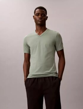 Cotton Stretch Blend 3-Pack Slim Fit V-Neck T-Shirt