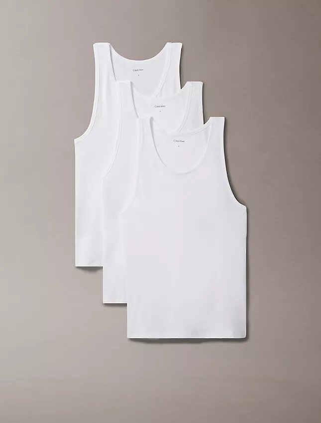 Cotton Stretch Blend 3-Pack Tank Top Cotton Stretch Blend 3-Pack Tank Top
