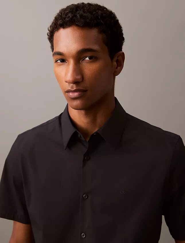 Cotton Stretch Slim Button-Down Shirt Cotton Stretch Slim Button-Down Shirt